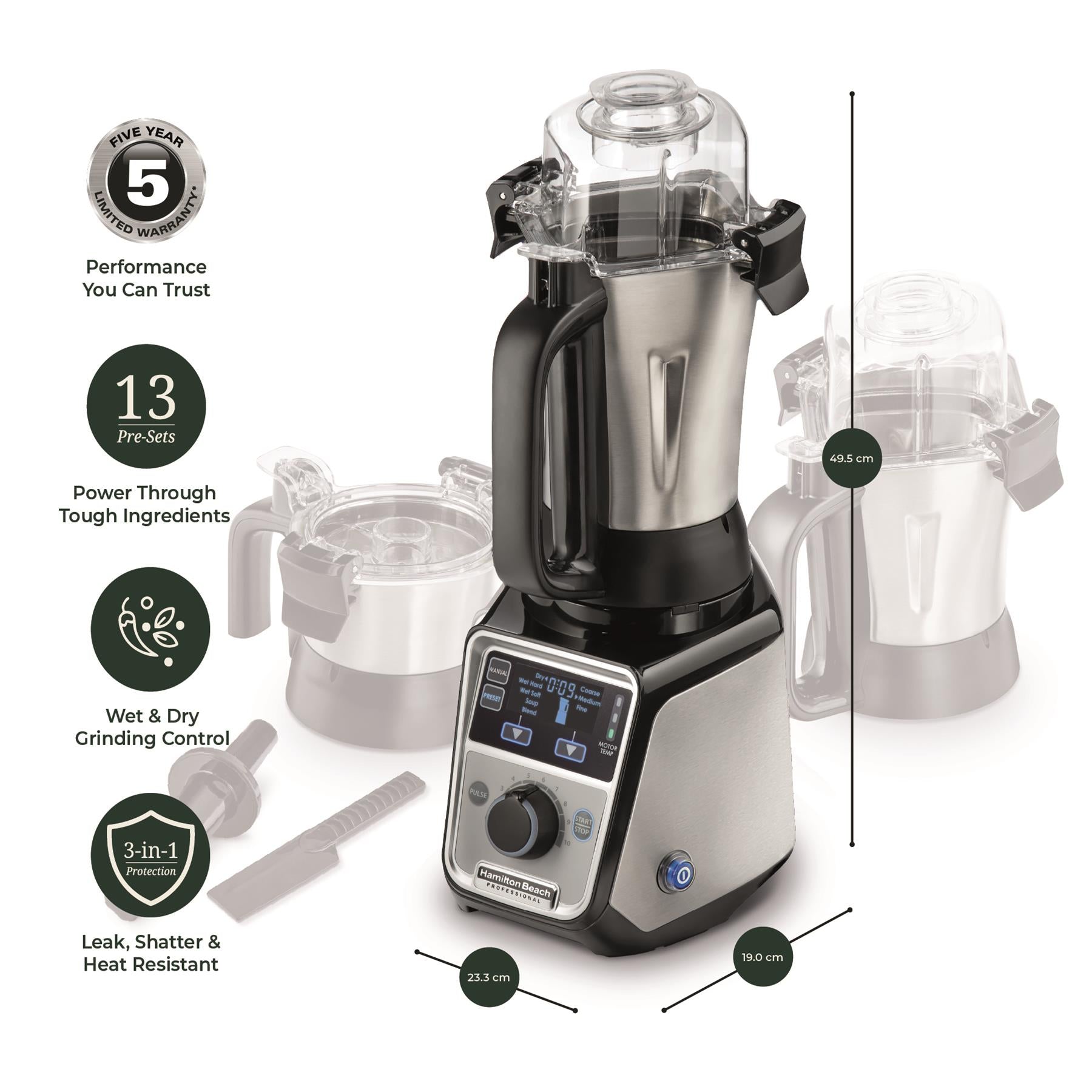 Hamilton Beach Professional Juicer Mixer Grinder