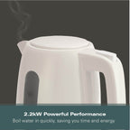 Hamilton Beach Compact 1L Kettle - White - Hamilton Beach UK