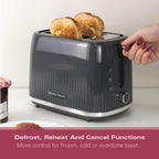 Hamilton Beach Miami 2 Slice Toaster Charcoal Grey - Hamilton Beach UK