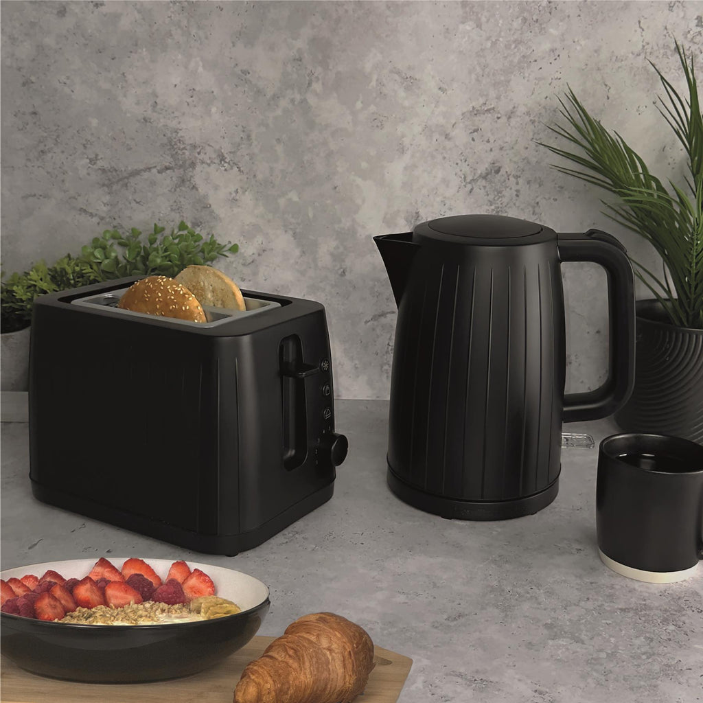Stealth Kettle & Toaster Set - Black