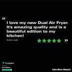 Hamilton BeachHealthyCook 8L Dual Air Fryer - Hamilton Beach UK