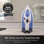 Hamilton Beach Pro SteamMax 3000w Steam Iron - White & Blue - Hamilton Beach UK