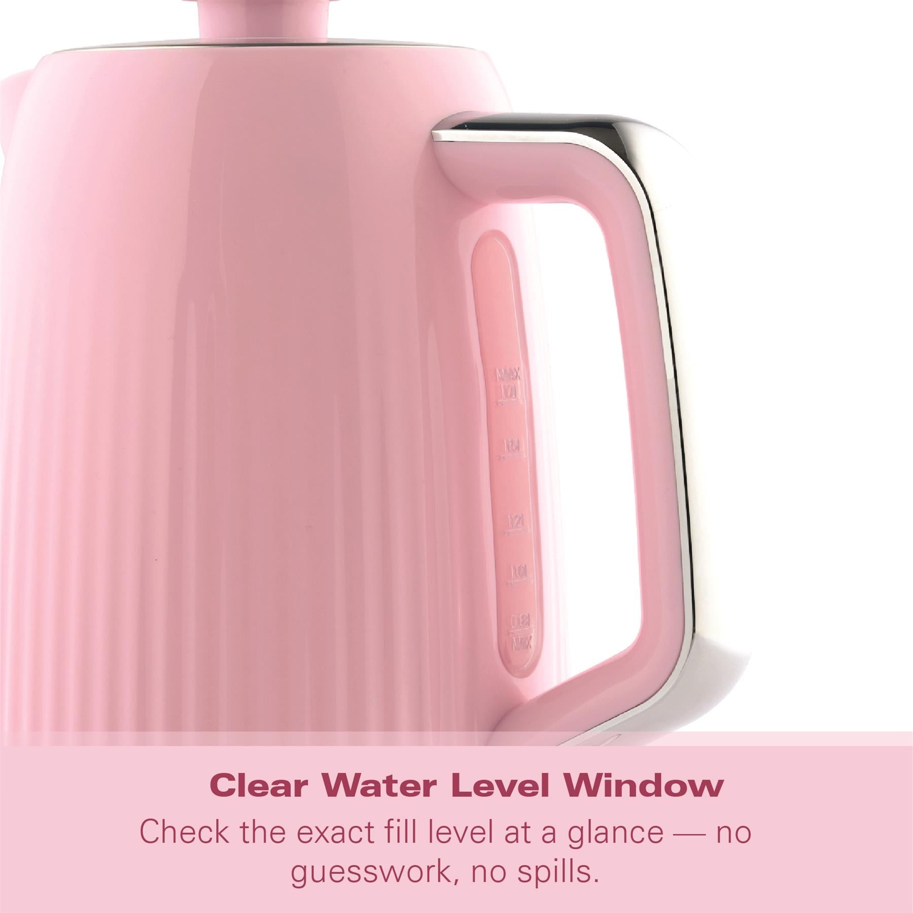 Hamilton Beach Miami 1.7L Kettle Flamingo Pink