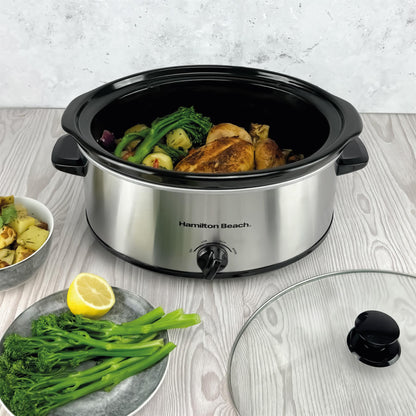 Hamilton Beach 'The Family Favourite' 6.5L Silver Slow Cooker