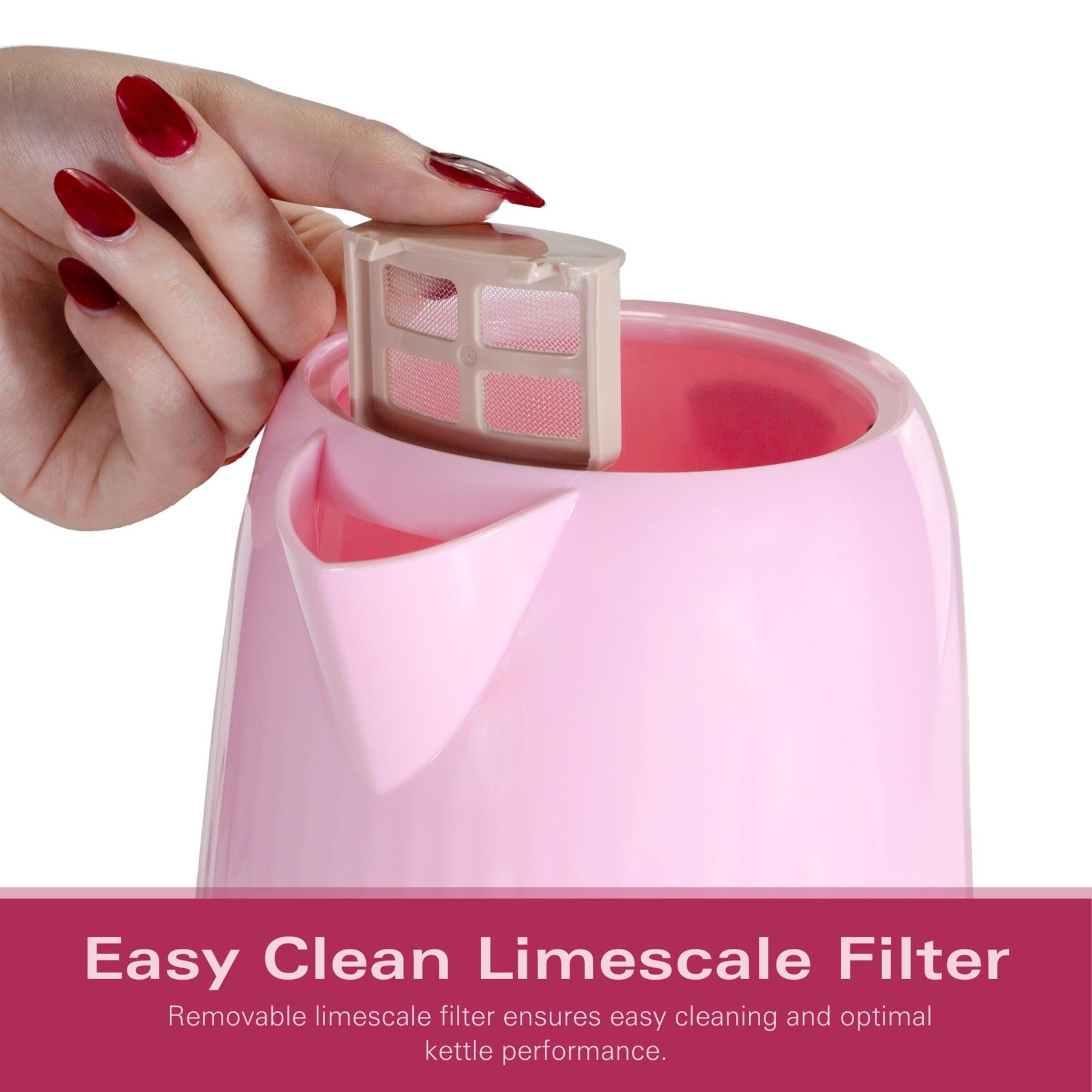 Miami 1.7L Kettle - Flamingo Pink