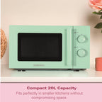 Hamilton Beach Miami Manual 800W Microwave - Mojito Mint