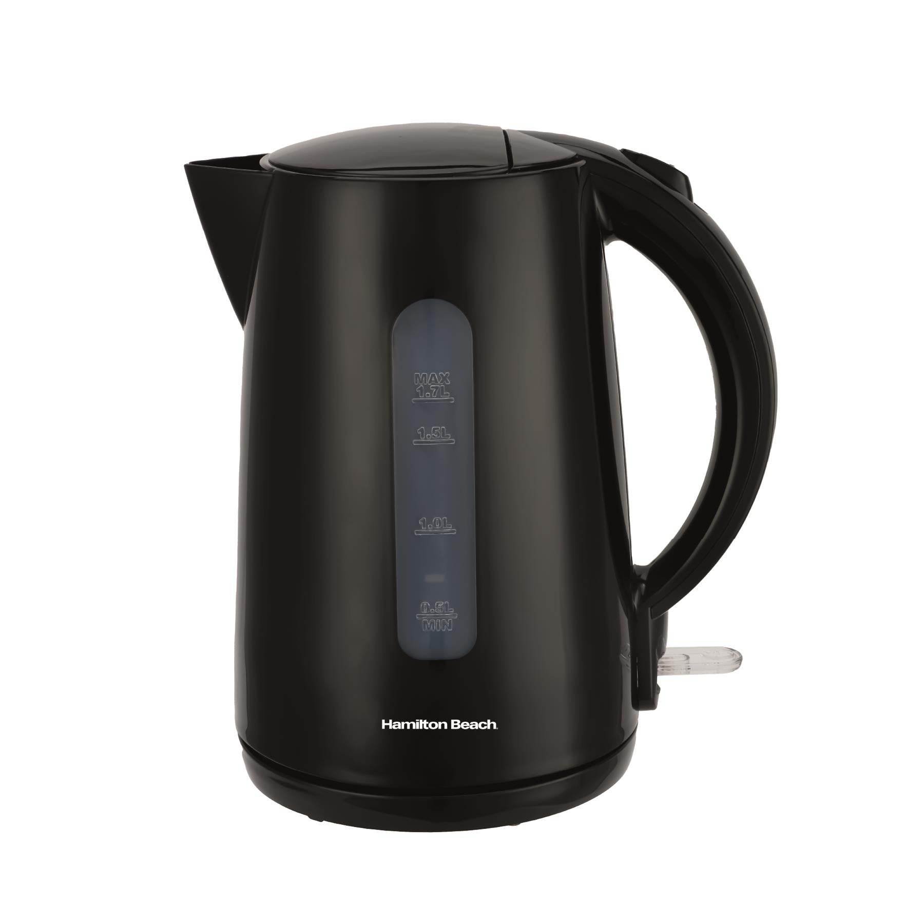 Hamilton Beach Essentials 1.7L Rapid Boil Kettle - Black - Hamilton Beach UK