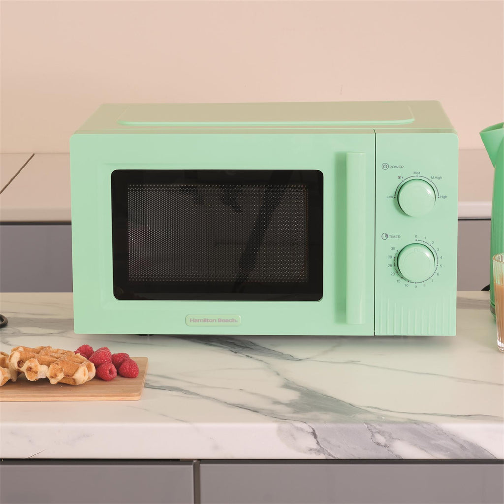 Hamilton Beach Miami Manual 800W Microwave - Mojito Mint