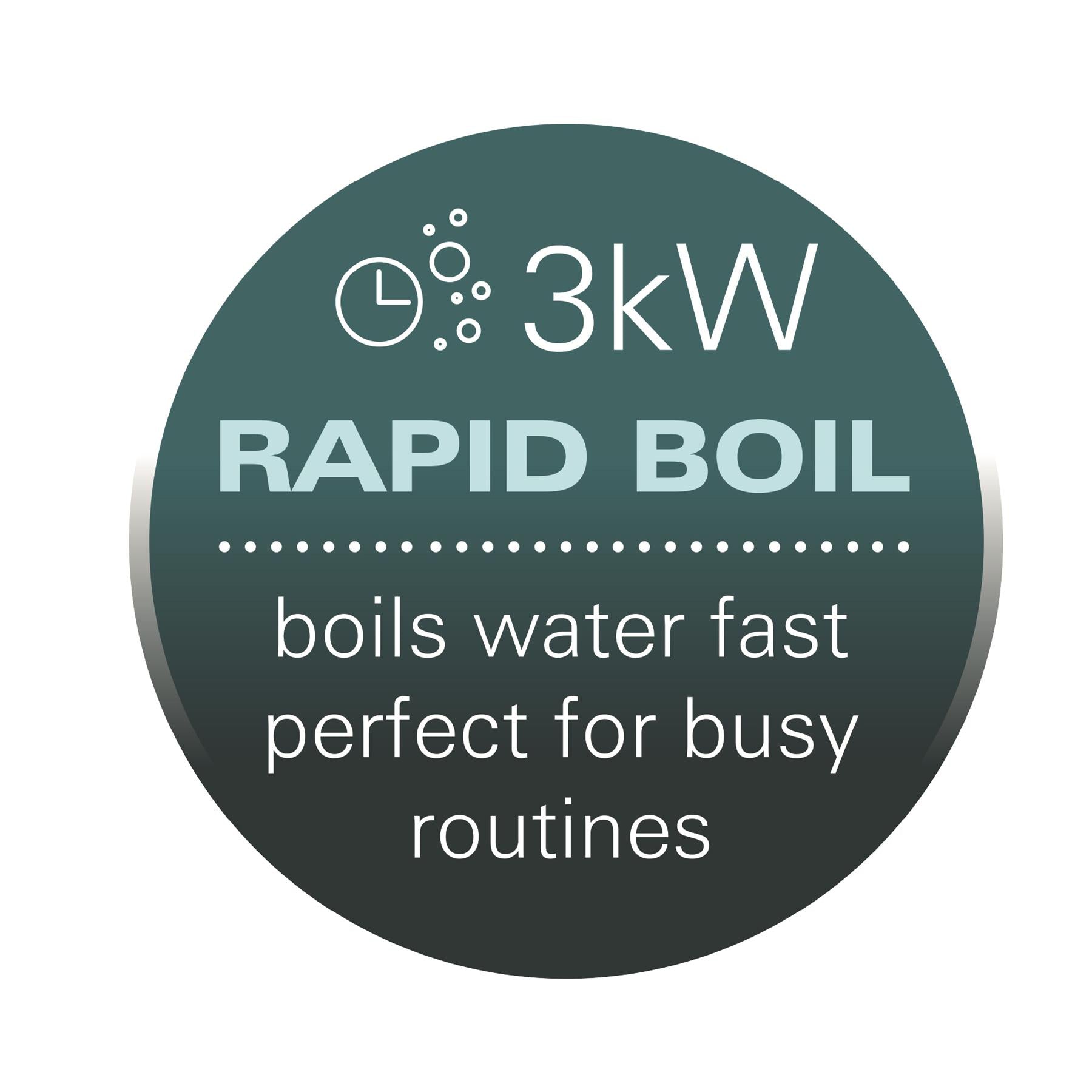 Essential Rapid Boil Kettle & 4 Slice Toaster Set - Black