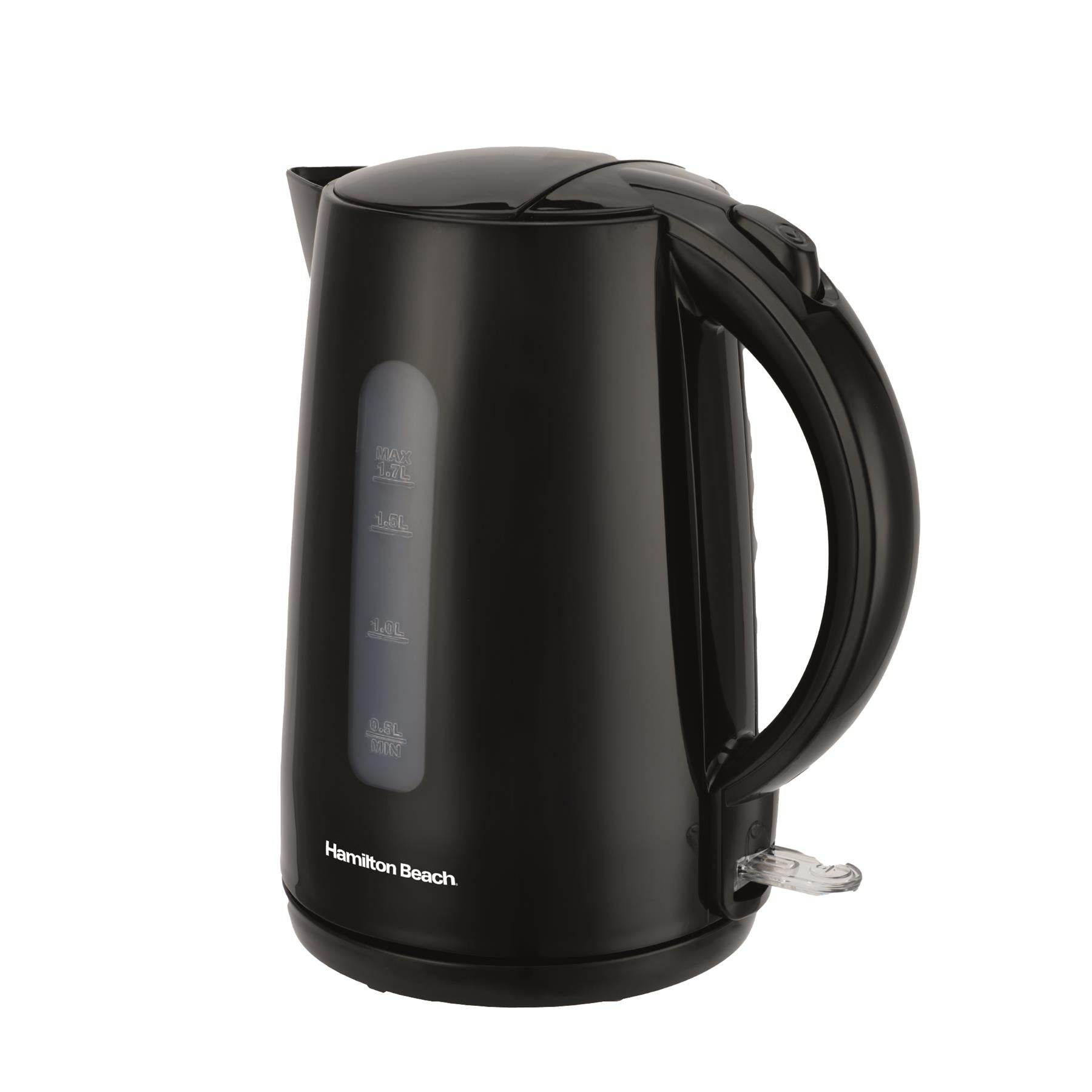 Hamilton Beach Essentials 1.7L Rapid Boil Kettle - Black - Hamilton Beach UK