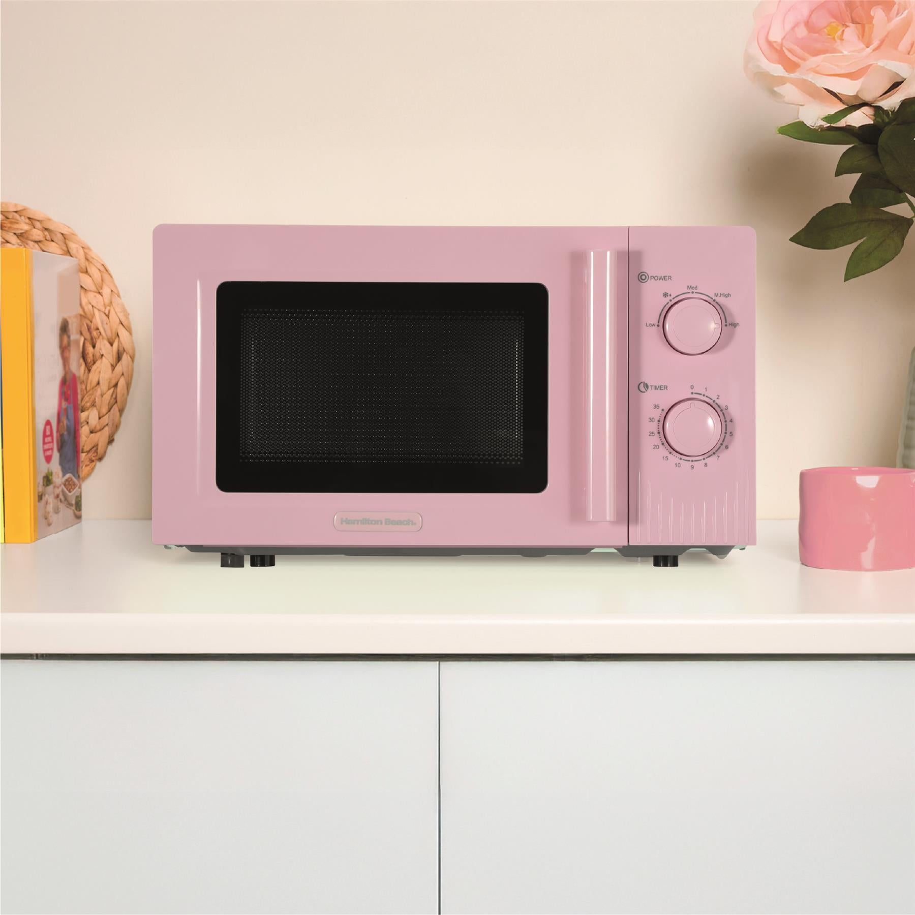 Hamilton Beach Miami Kettle, Toaster & Microwave Set - Flamingo Pink