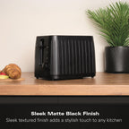 Hamilton Beach Stealth 2 Slice Textured Toaster Matte Black