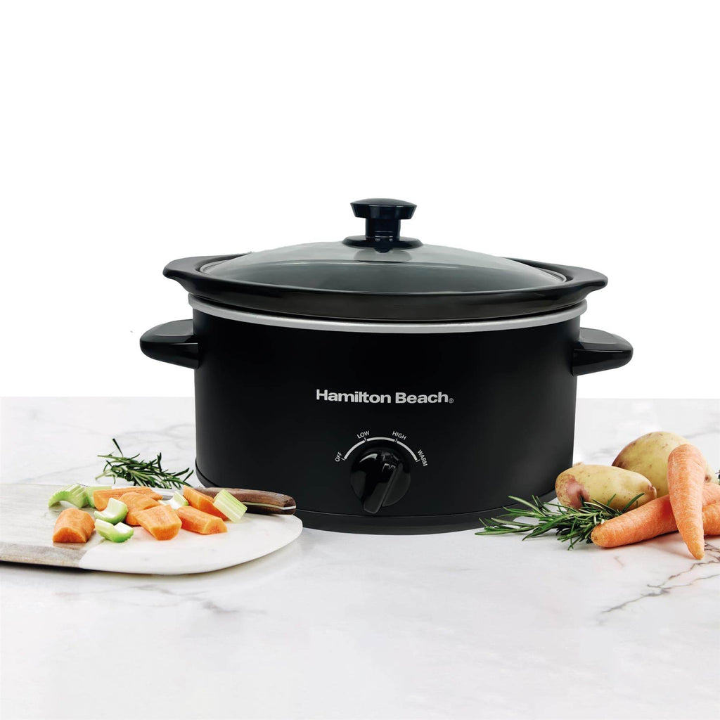 Hamilton Beach The Comfort Cook 3.5L Slow Cooker - Black - Hamilton Beach UK