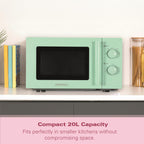 Hamilton Beach Miami Manual 800W Microwave - Mojito Mint