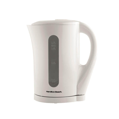 Hamilton Beach Essential 1.7L White Plastic Kettle
