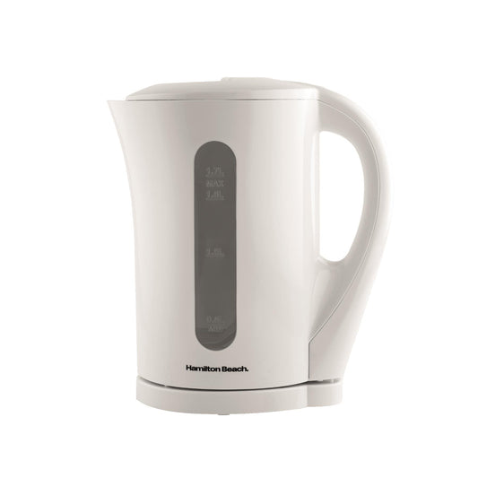 Hamilton Beach Essential 1.7L White Plastic Kettle