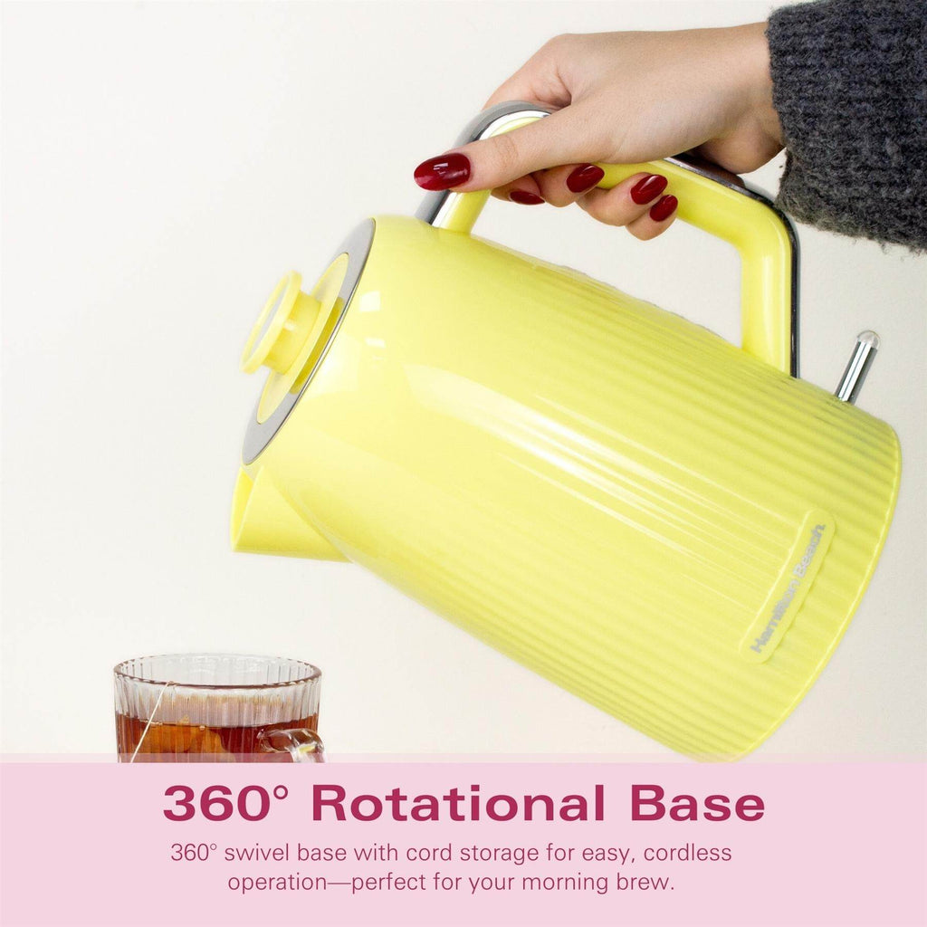 Hamilton Beach Miami 1.7L Kettle - Banana Split - Hamilton Beach UK