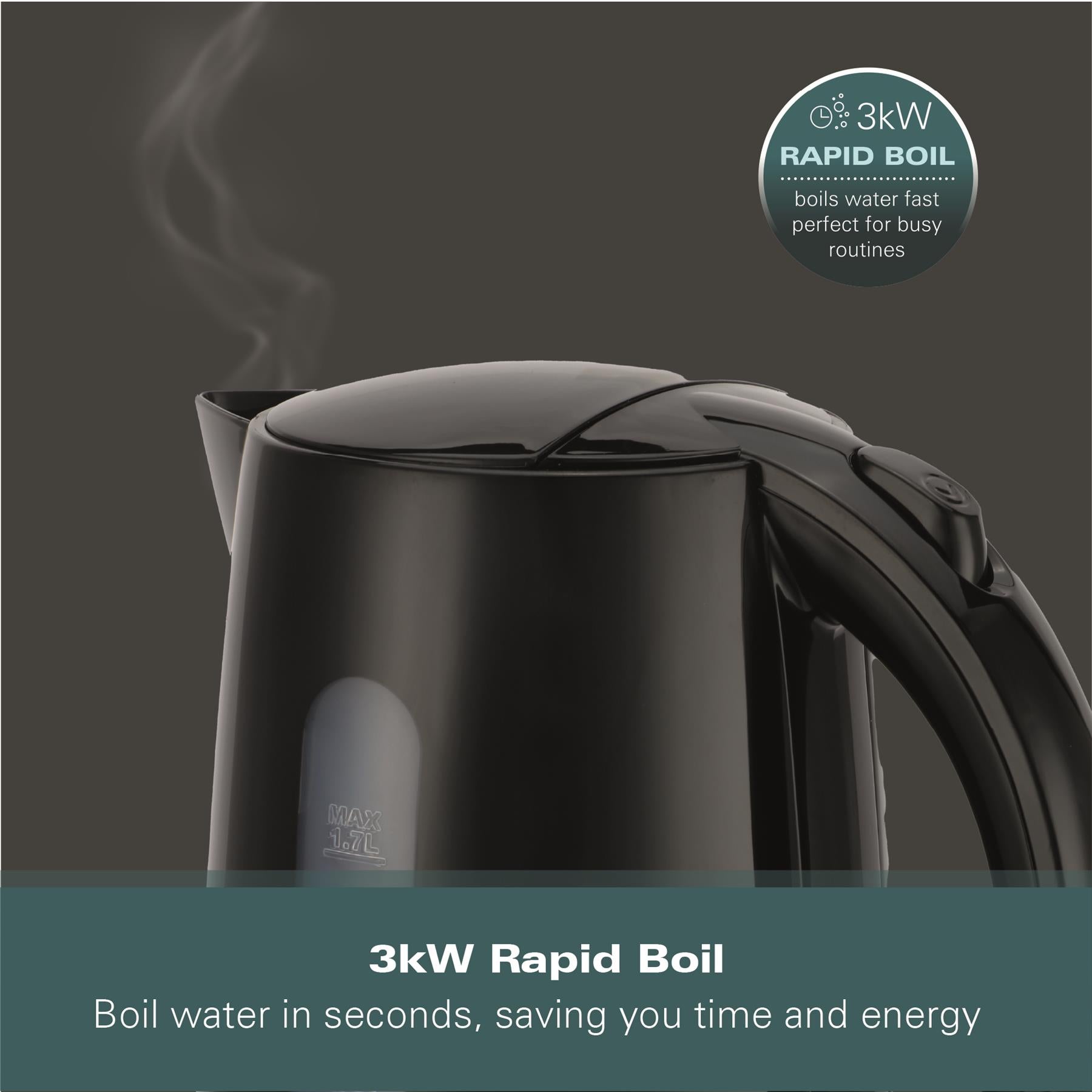 Essential 1.7L Rapid Boil Kettles