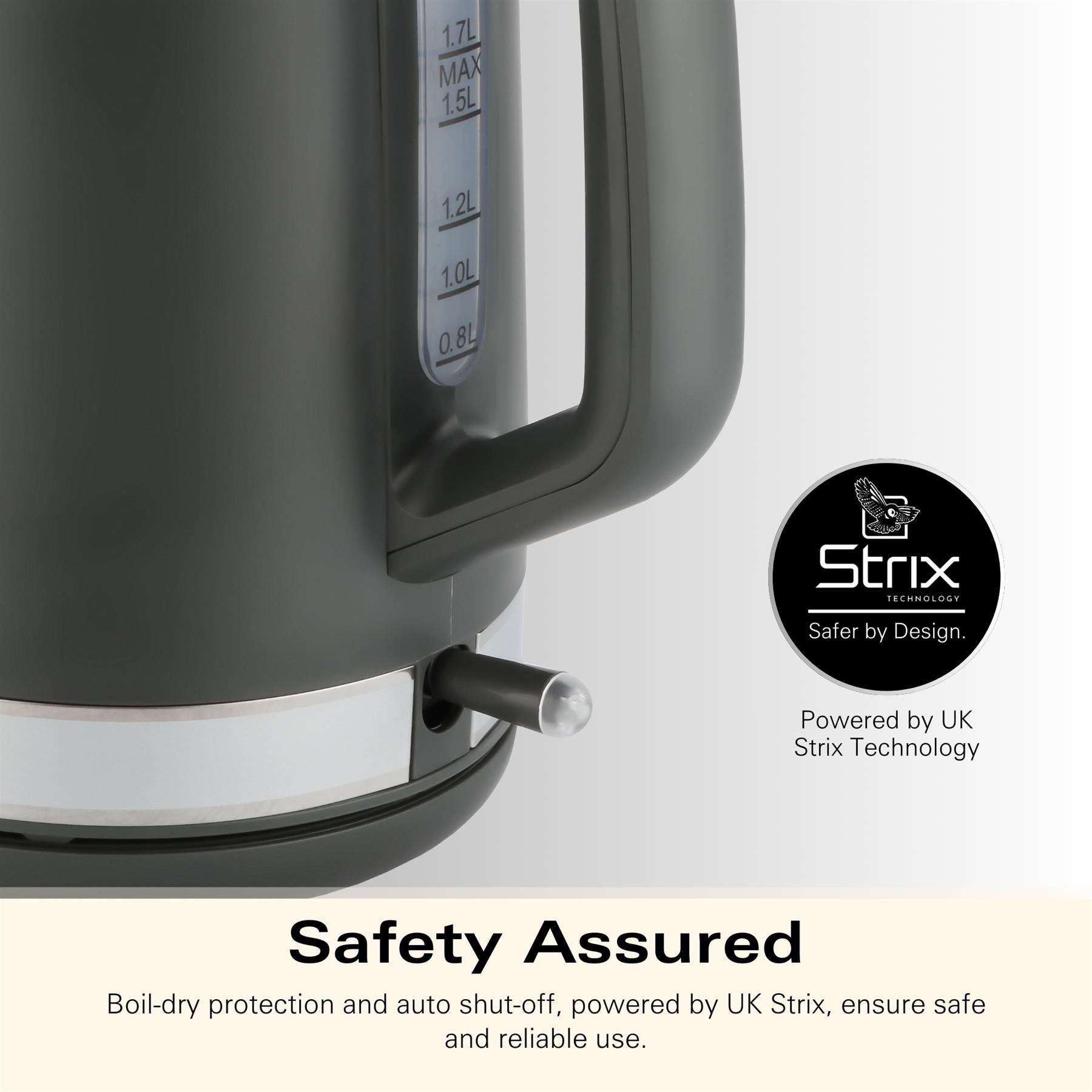 Ella 1.7L Kettle - Matte Charcoal