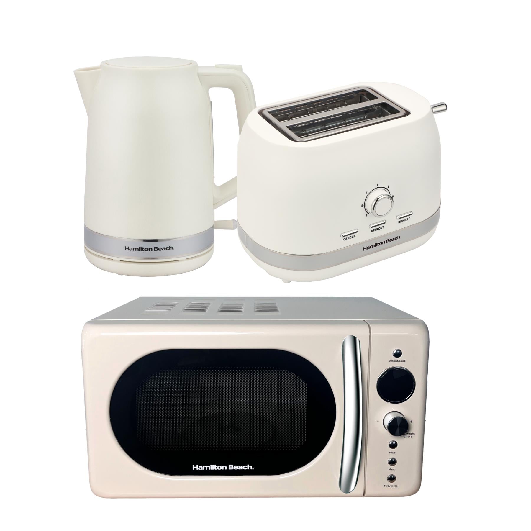 Ella Kettle, Toaster & Microwave Set - Latte