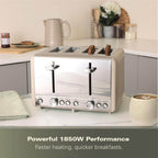 Hamilton Beach Harmony 4 Slice Toaster - Cappuccino - Hamilton Beach UK