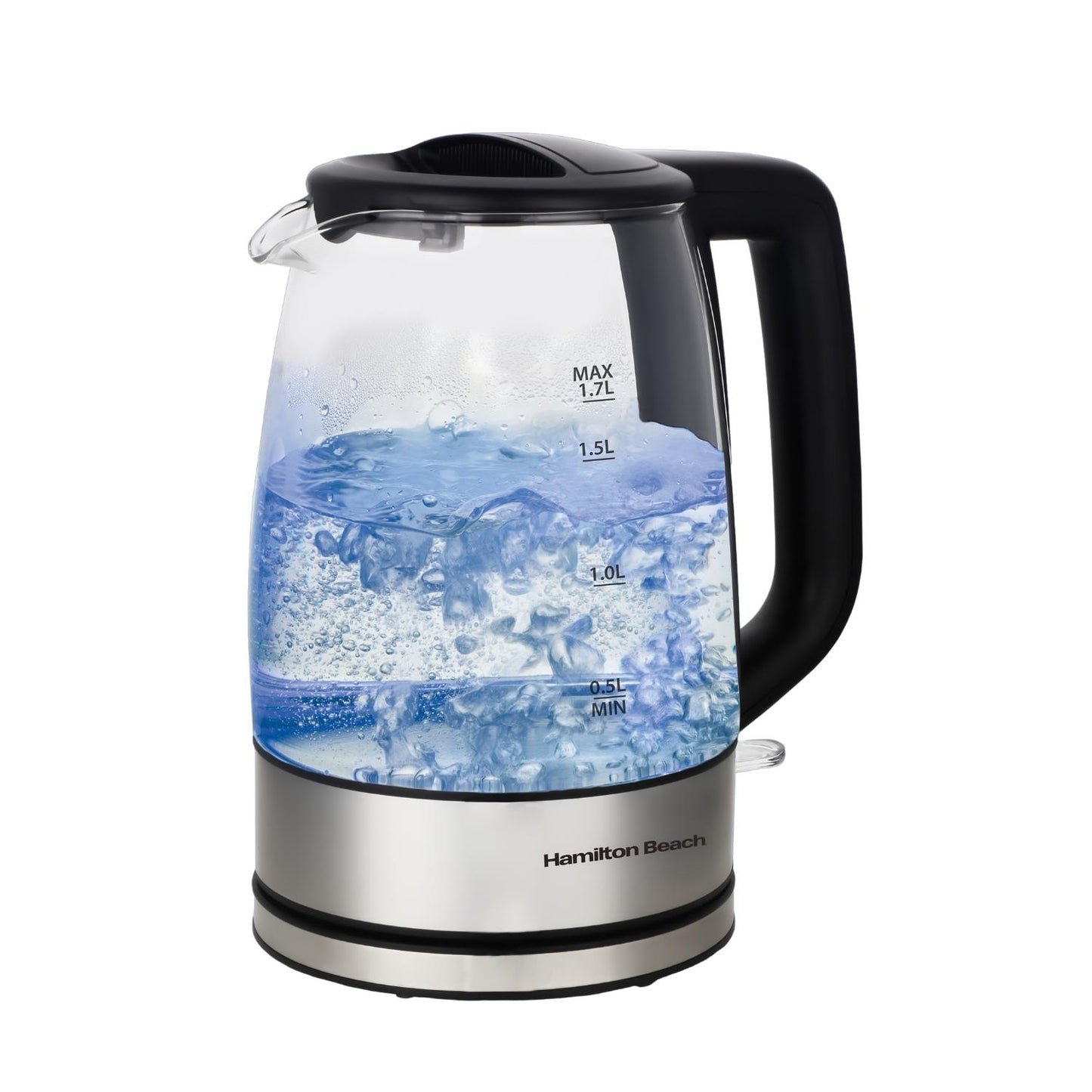 Hamilton Beach 1.7L Illuminating Glass Kettle