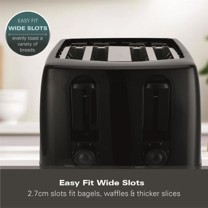 Hamilton Beach Essentials 4 Slice Toaster Black