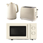 Hamilton Beach Miami Kettle, Toaster & Microwave Set - Sand
