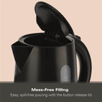 Hamilton Beach Essentials 1.7L Rapid Boil Kettle Black - Hamilton Beach UK