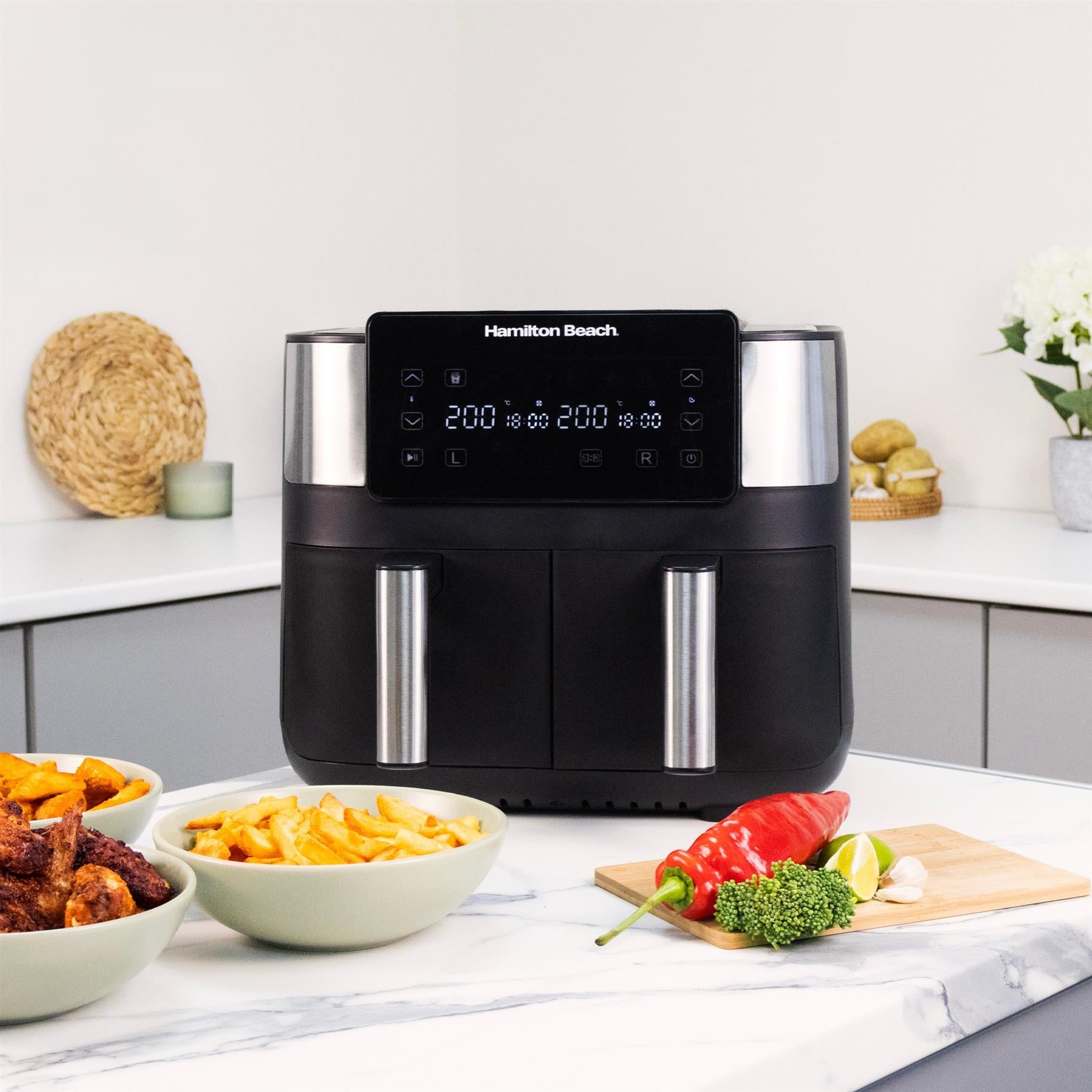 HealthyCook 8L Dual Air Fryer