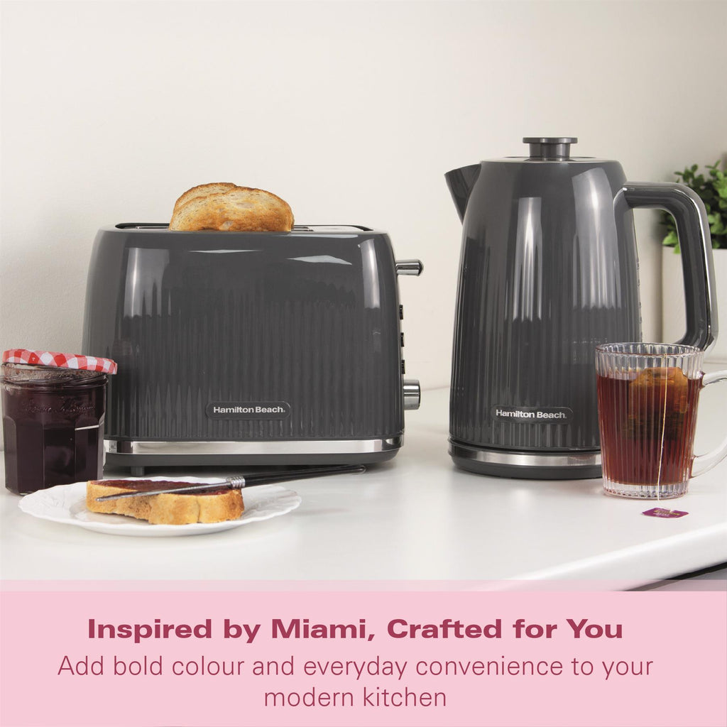 Hamilton Beach Miami 1.7L Kettle Charcoal Grey