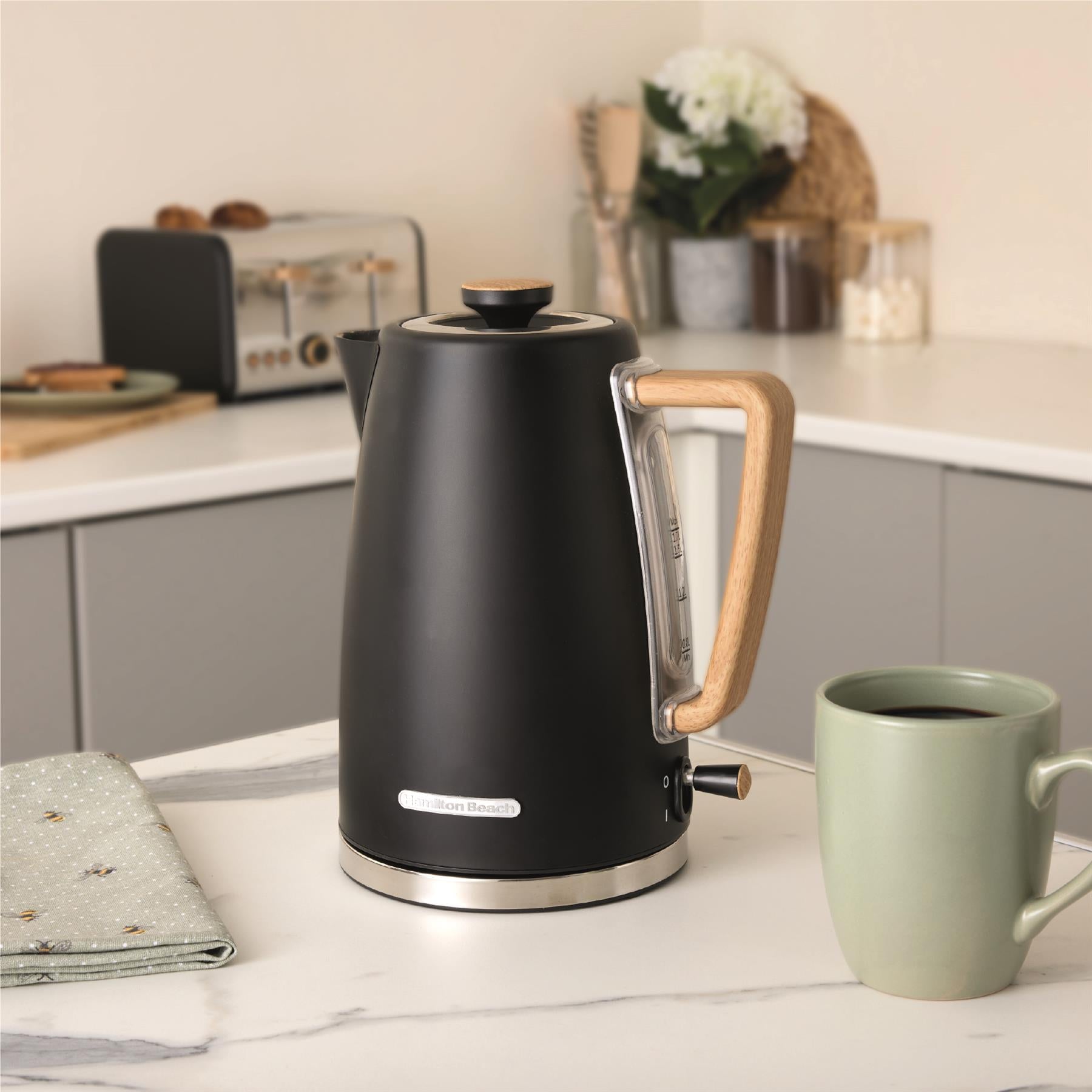 Scandi Classic Kettle & Toaster Set - Black