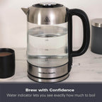 Hamilton Beach Liberty 1.7L Ribbed Glass Kettle - Hamilton Beach UK