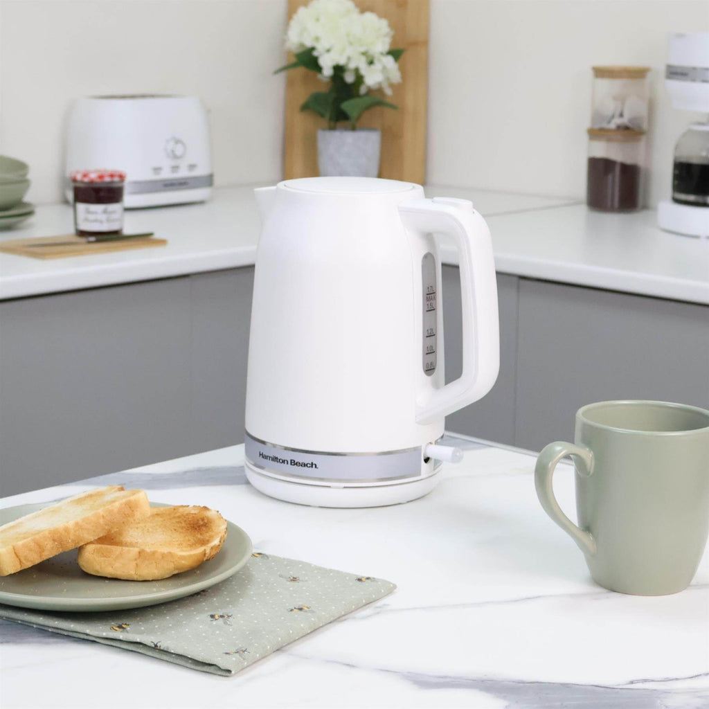 Hamilton Beach Ella 1.7L Kettle - Matte White - Hamilton Beach UK