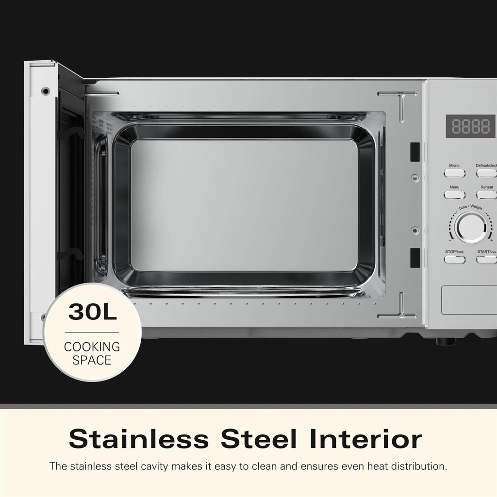 Hamilton Beach 30L Family Microwave - Silver - Hamilton Beach UK