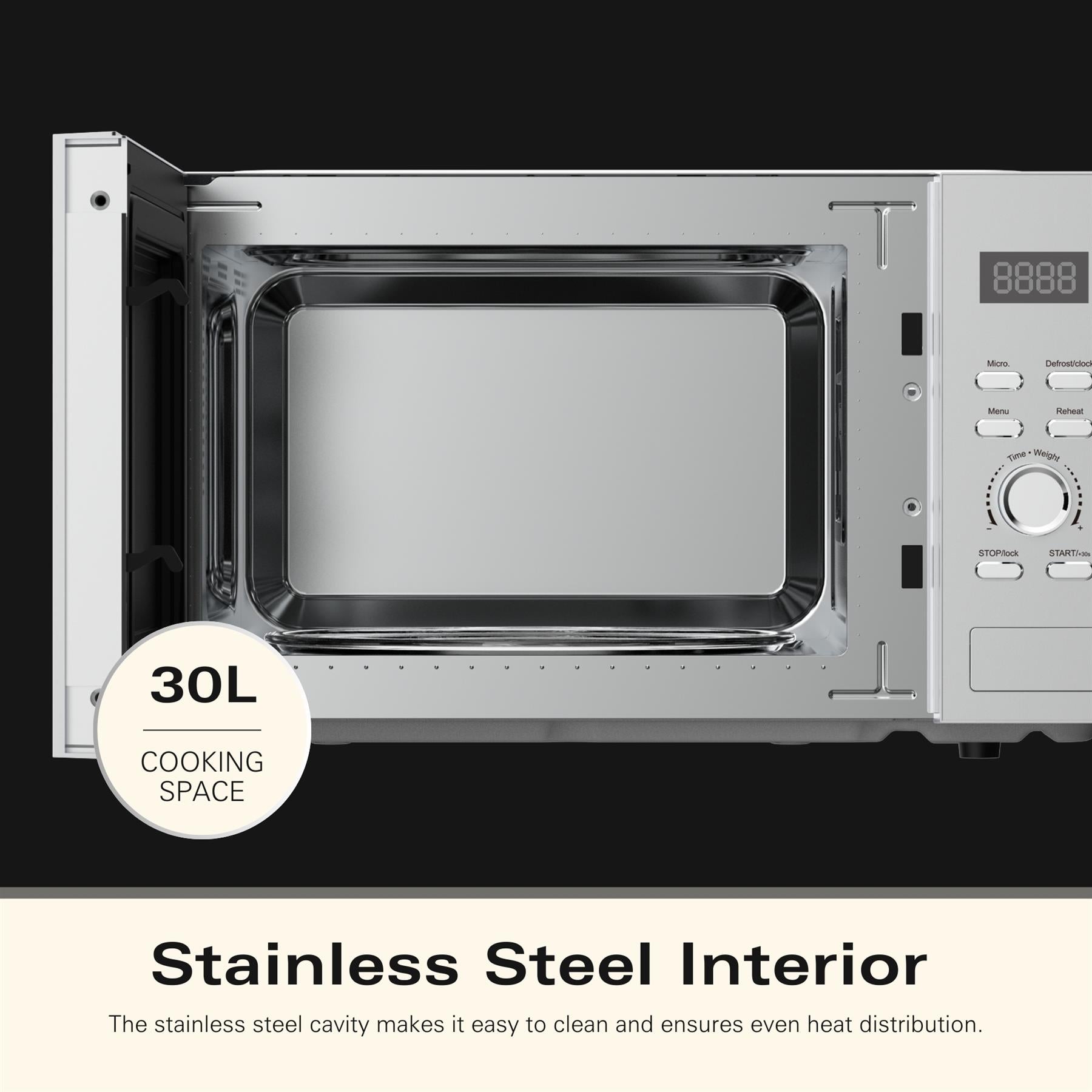 Family 30L Microwave - Silver