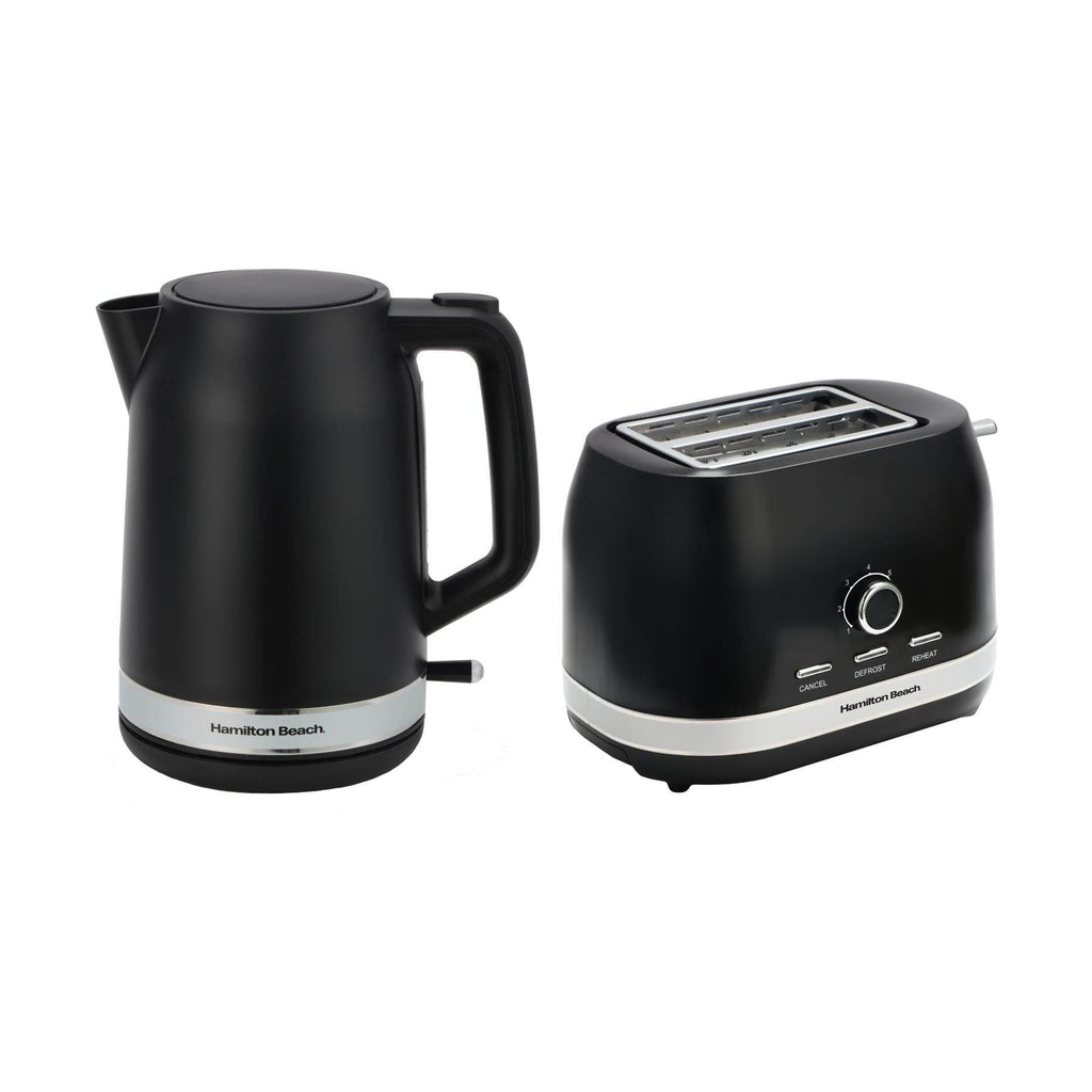 Hamilton Beach Ella Collection Kettle & Toaster Set – Red, 1.7L, 2 Slice, 3000W/800W, HBELLAMR