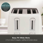 Hamilton Beach Essentials 4 Slice Toaster - White - Hamilton Beach UK