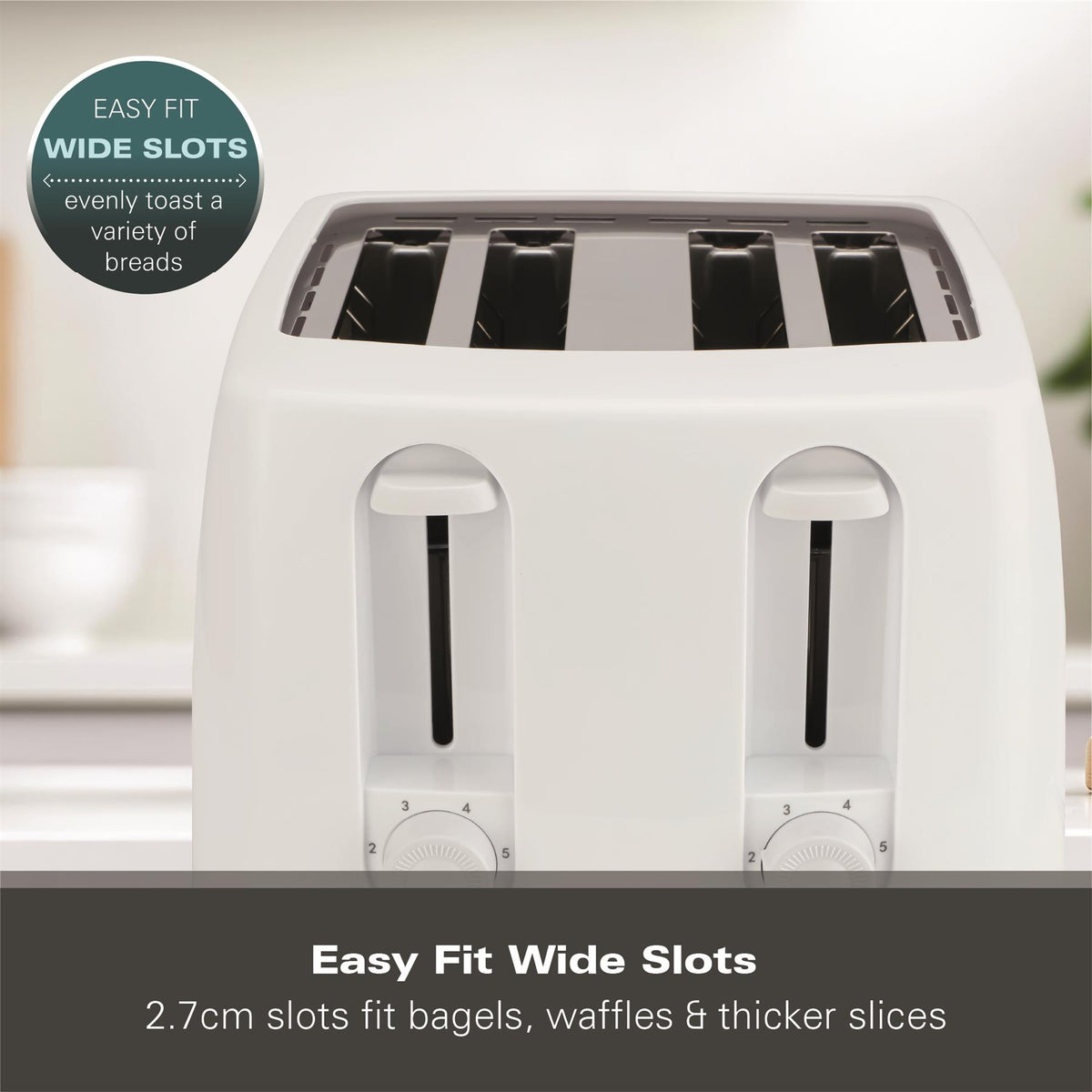 Hamilton Beach Essential 4 Slice Plastic Toaster