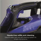 Hamilton Beach Pro SteamMax 3000w Steam Iron - Blue & Black - Hamilton Beach UK