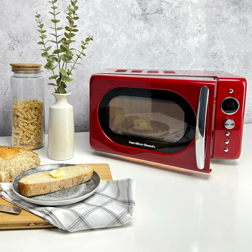 Retro 20L Microwave - Red