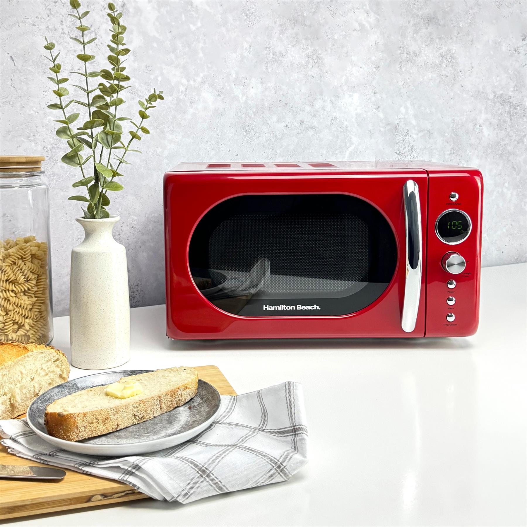 Retro 20L Microwave - Red