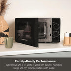 Hamilton Beach 20L Manual Microwave With Stainless Steel Cavity