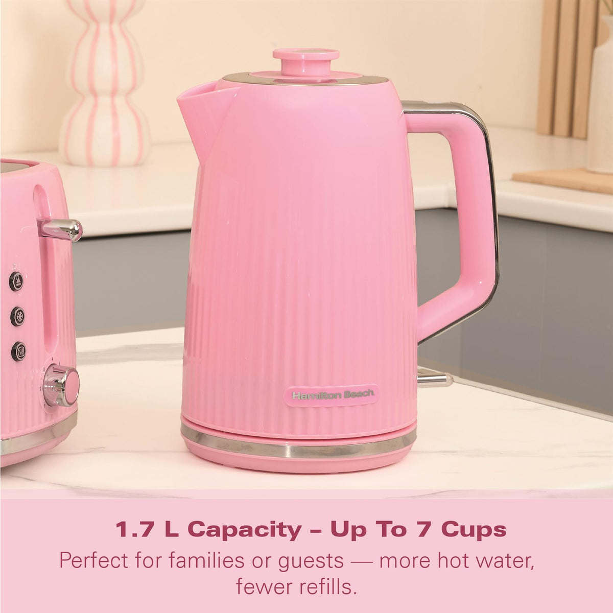 Hamilton Beach Miami 1.7L Kettle Flamingo Pink