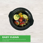 Hamilton Beach The Mighty Mini 1.8L Slow Cooker - Silver - Hamilton Beach UK