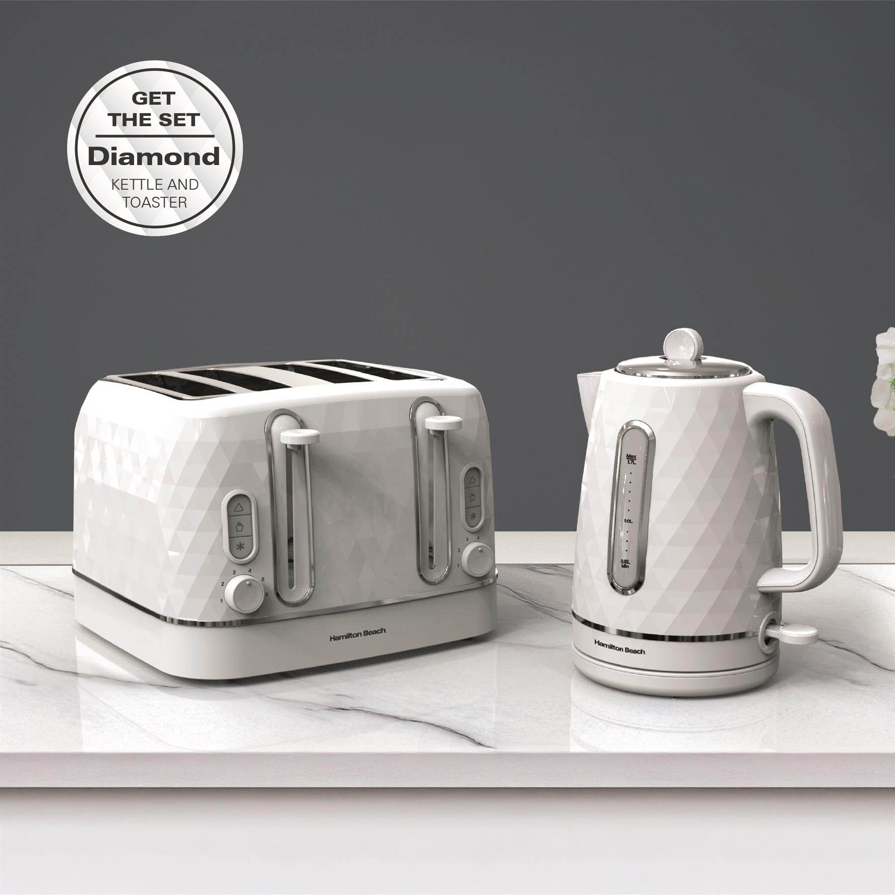 Hamilton Beach Diamond 1.7L Kettle - White - Hamilton Beach UK