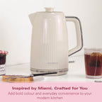 Hamilton Beach Miami 1.7L Kettle Sand - Hamilton Beach UK