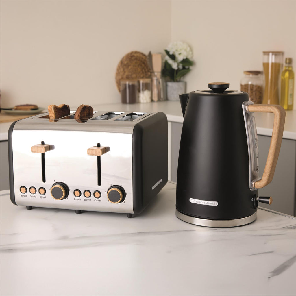 Scandi Classic Kettle & Toaster Set - Black