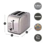 Hamilton Beach Rise Kettle & 2 Slice Toaster Set - Brushed - Hamilton Beach UK
