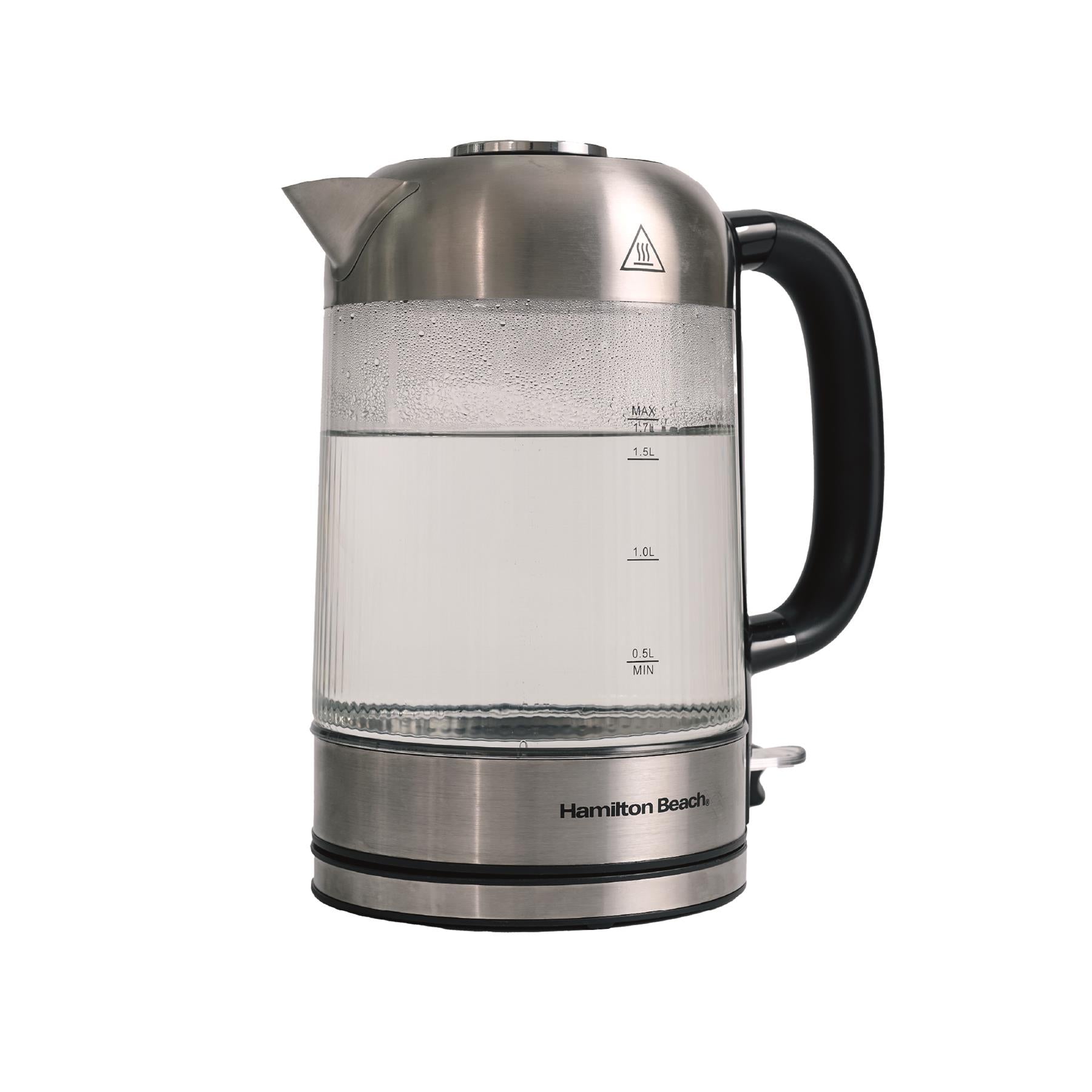 Hamilton Beach Liberty 1.7L Ribbed Glass Kettle